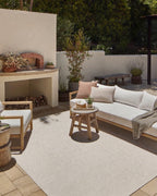Montclair Basket Weave Neutral Indoor Outdoor Rug