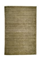Sage green velvet rug with subtle texture and solid mottled pattern