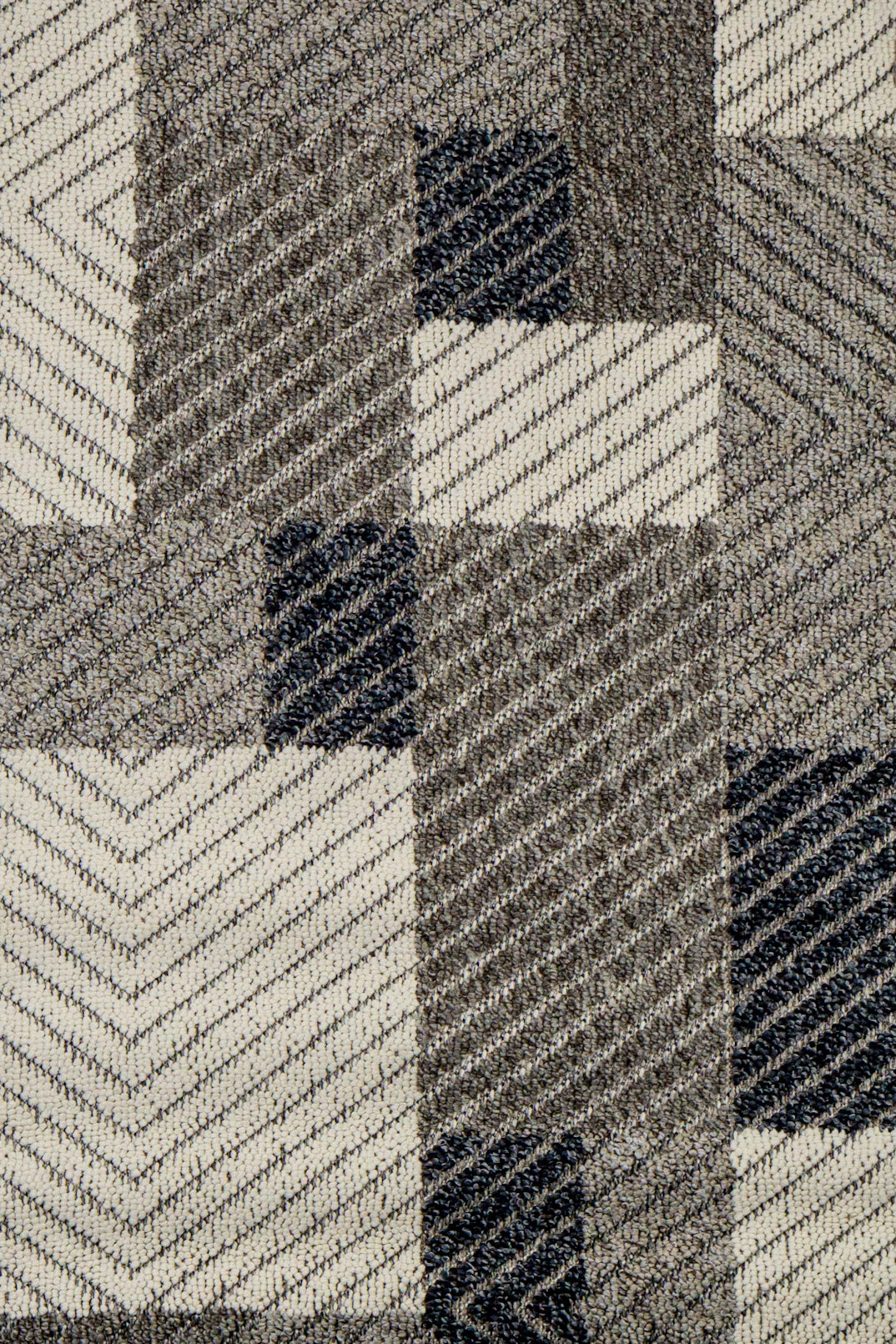 Unity Geometric Textured Rug