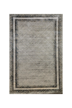 Celeste Abstract Crosshatch Bordered Rug