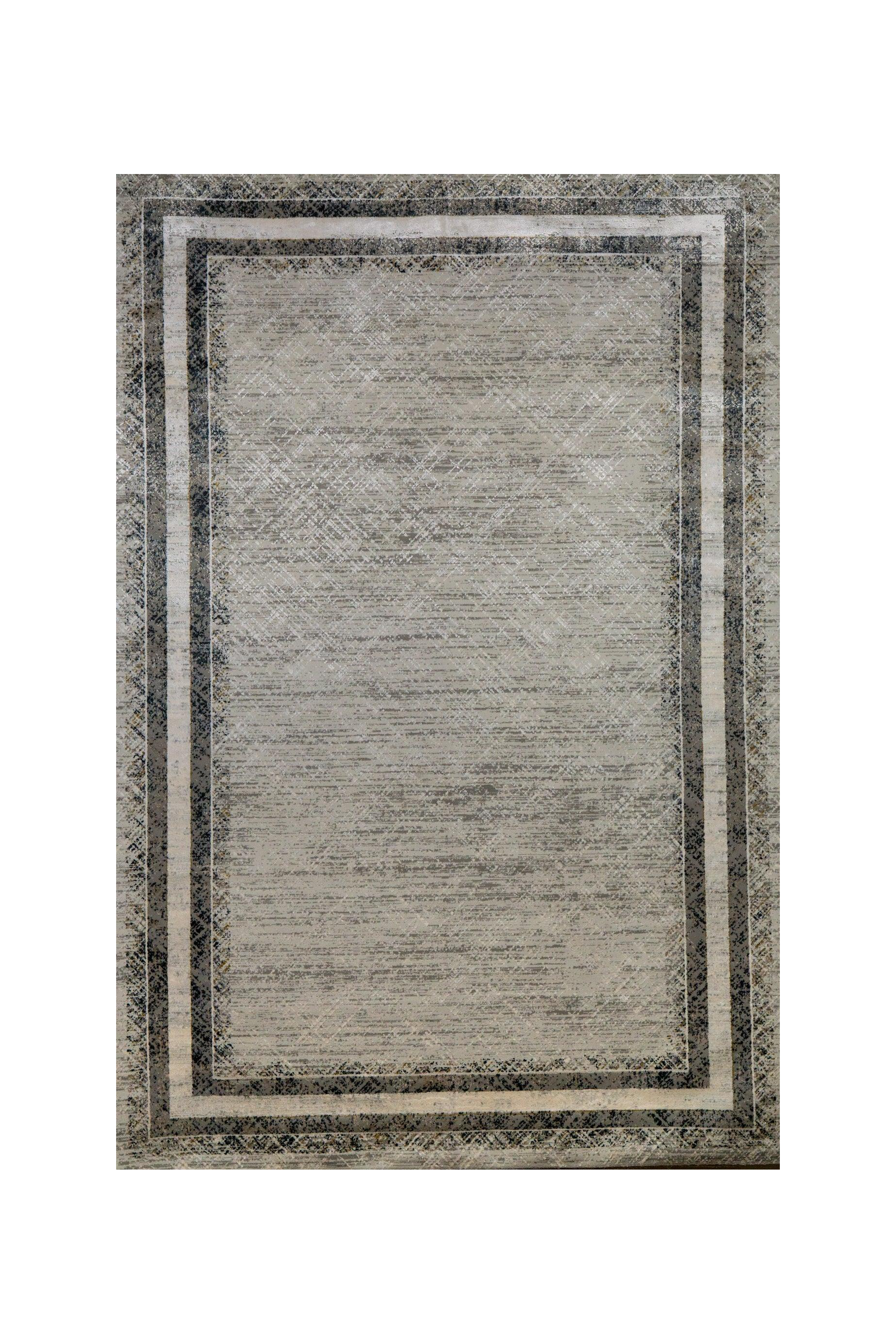 Celeste Abstract Crosshatch Bordered Rug
