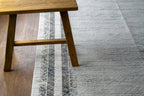 Celeste Abstract Crosshatch Bordered Rug