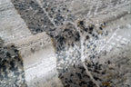Celeste Abstract Crosshatch Bordered Rug
