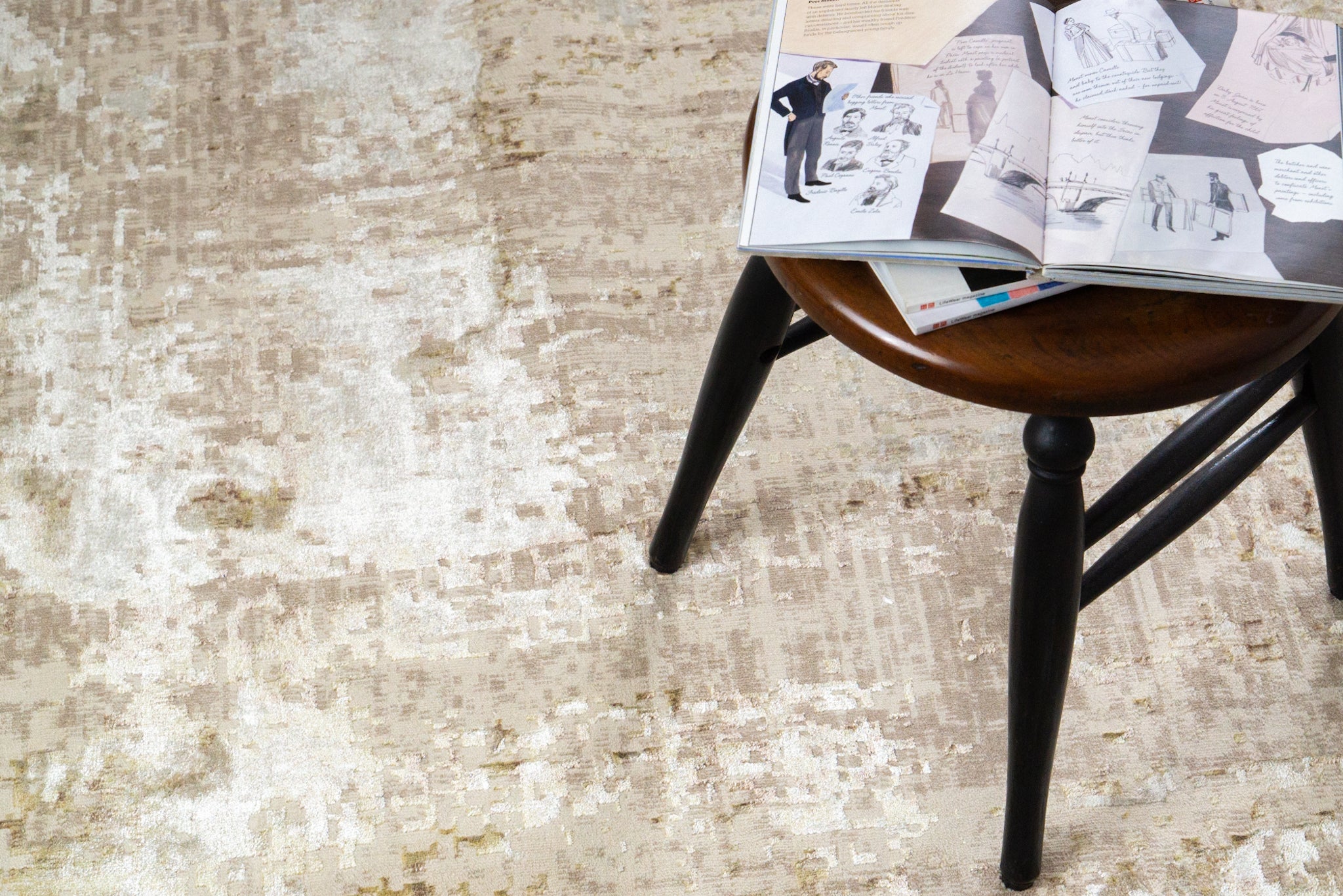 Calais Faded Abstract Rug