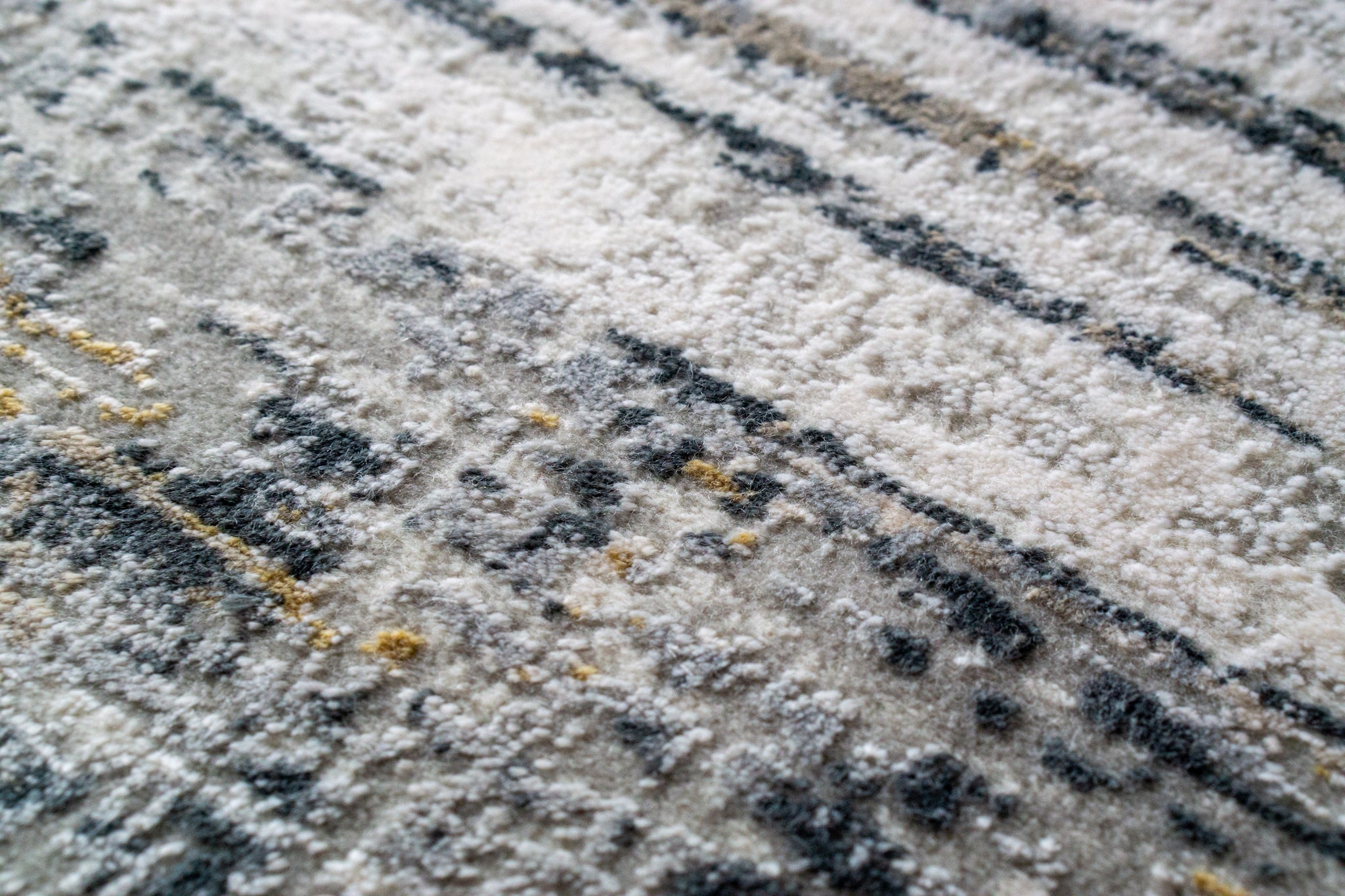 Celeste Distressed Border Abstract Rug