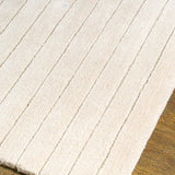 Wool Hand Tufted Neutral Lined Rug