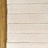 Wool Hand Tufted Neutral Lined Rug