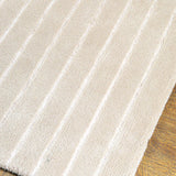 Wool Hand Tufted Neutral Lined Rug