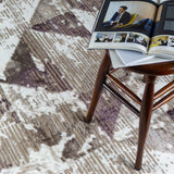 Sabra Faded Geometric Abstract Rug