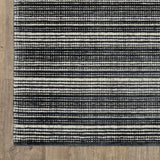 Hugo Striped Viscose Blend Modern Rug