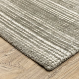 Hugo Striped Viscose Blend Modern Rug