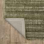Hugo Striped Viscose Blend Modern Rug