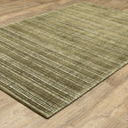 Hugo Striped Viscose Blend Modern Rug