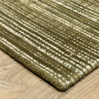 Hugo Striped Viscose Blend Modern Rug