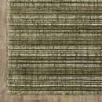 Hugo Striped Viscose Blend Modern Rug