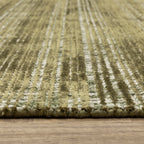 Hugo Striped Viscose Blend Modern Rug