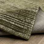 Hugo Striped Viscose Blend Modern Rug