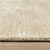 Hugo Striped Viscose Blend Modern Rug