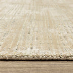 Hugo Striped Viscose Blend Modern Rug