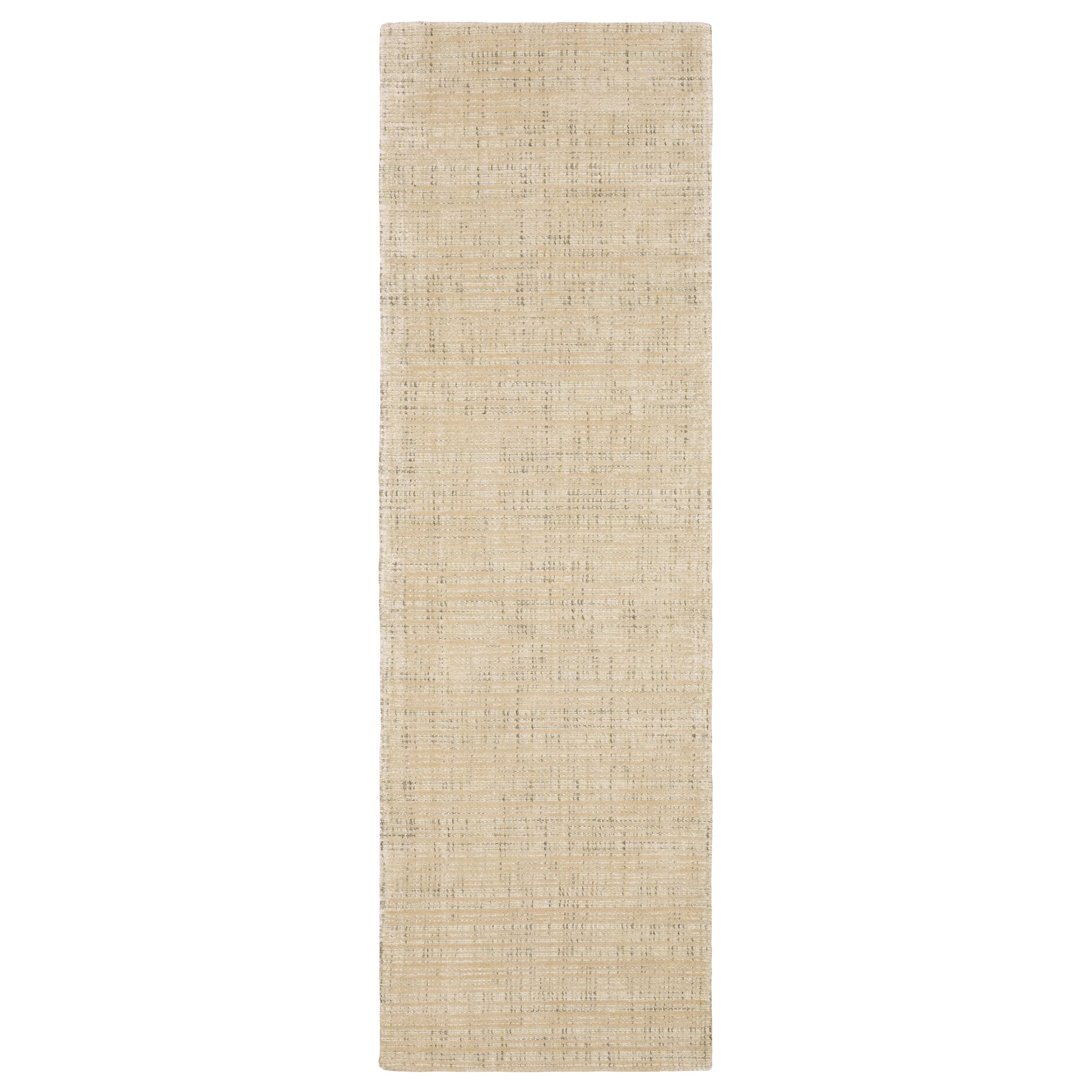 Hugo Striped Viscose Blend Modern Rug