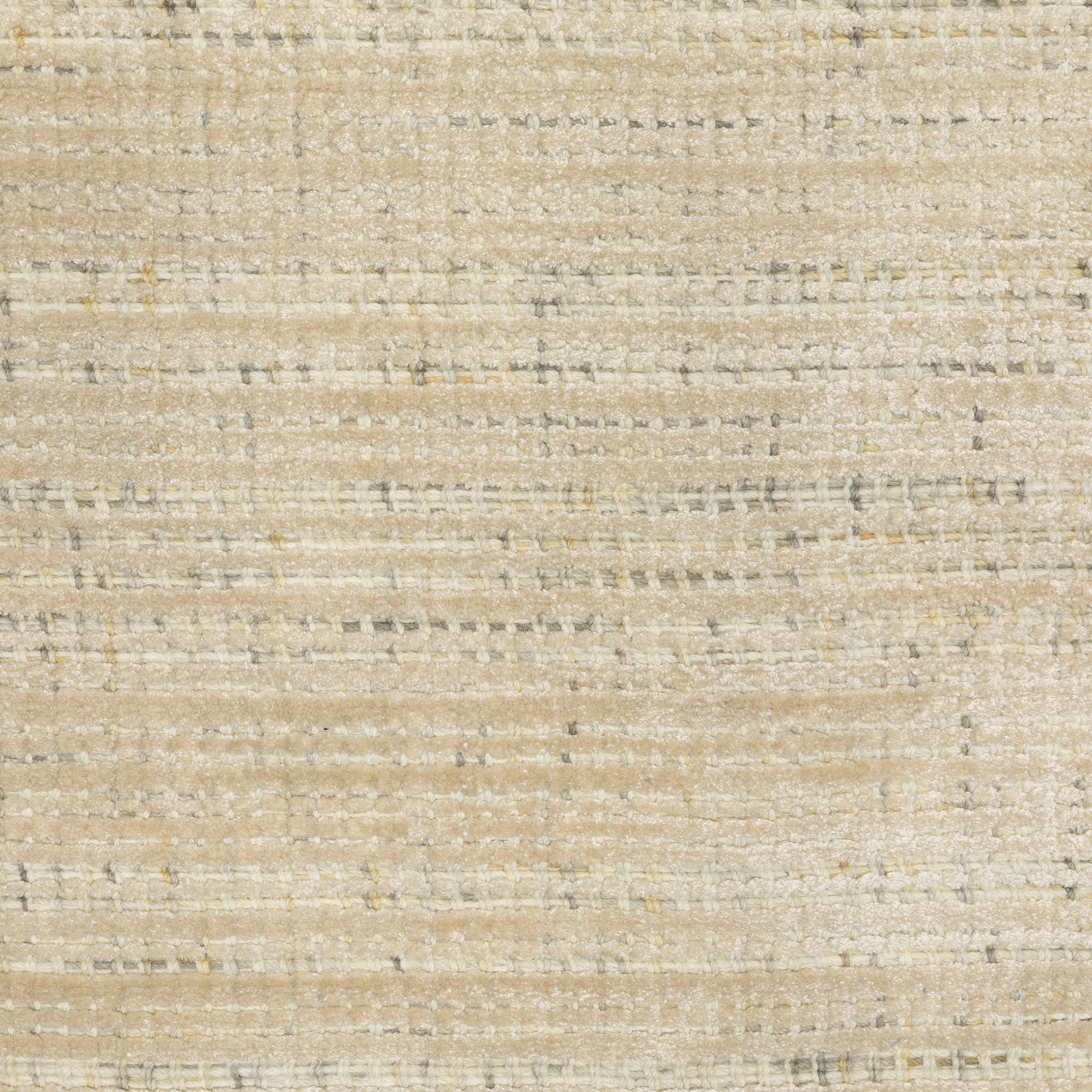 Hugo Striped Viscose Blend Modern Rug