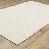 Hugo Striped Viscose Blend Modern Rug