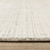 Hugo Striped Viscose Blend Modern Rug
