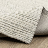 Hugo Striped Viscose Blend Modern Rug
