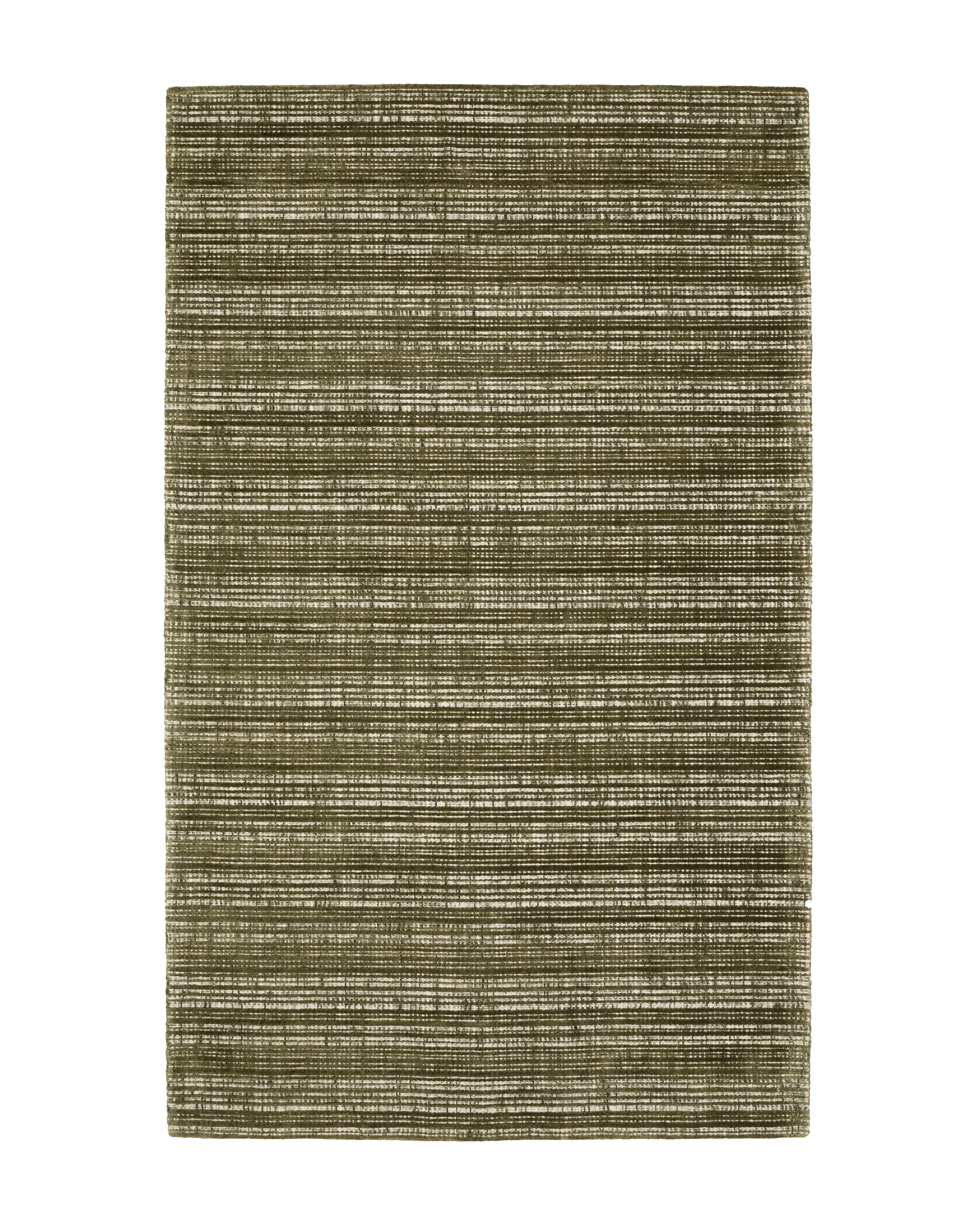 Hugo Striped Viscose Blend Modern Rug