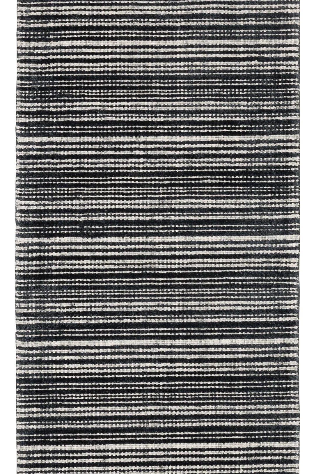Hugo Striped Viscose Blend Modern Rug