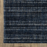 Hugo Striped Viscose Blend Modern Rug