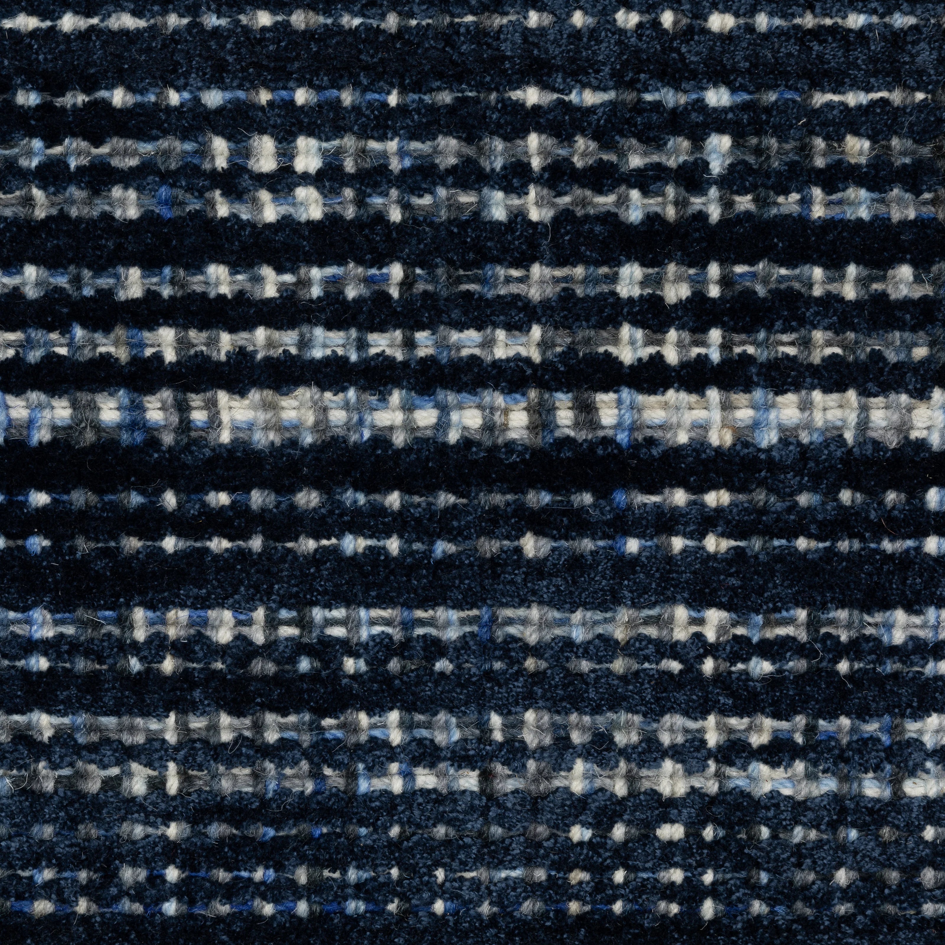 Hugo Striped Viscose Blend Modern Rug