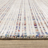 Hugo Striped Viscose Blend Modern Rug