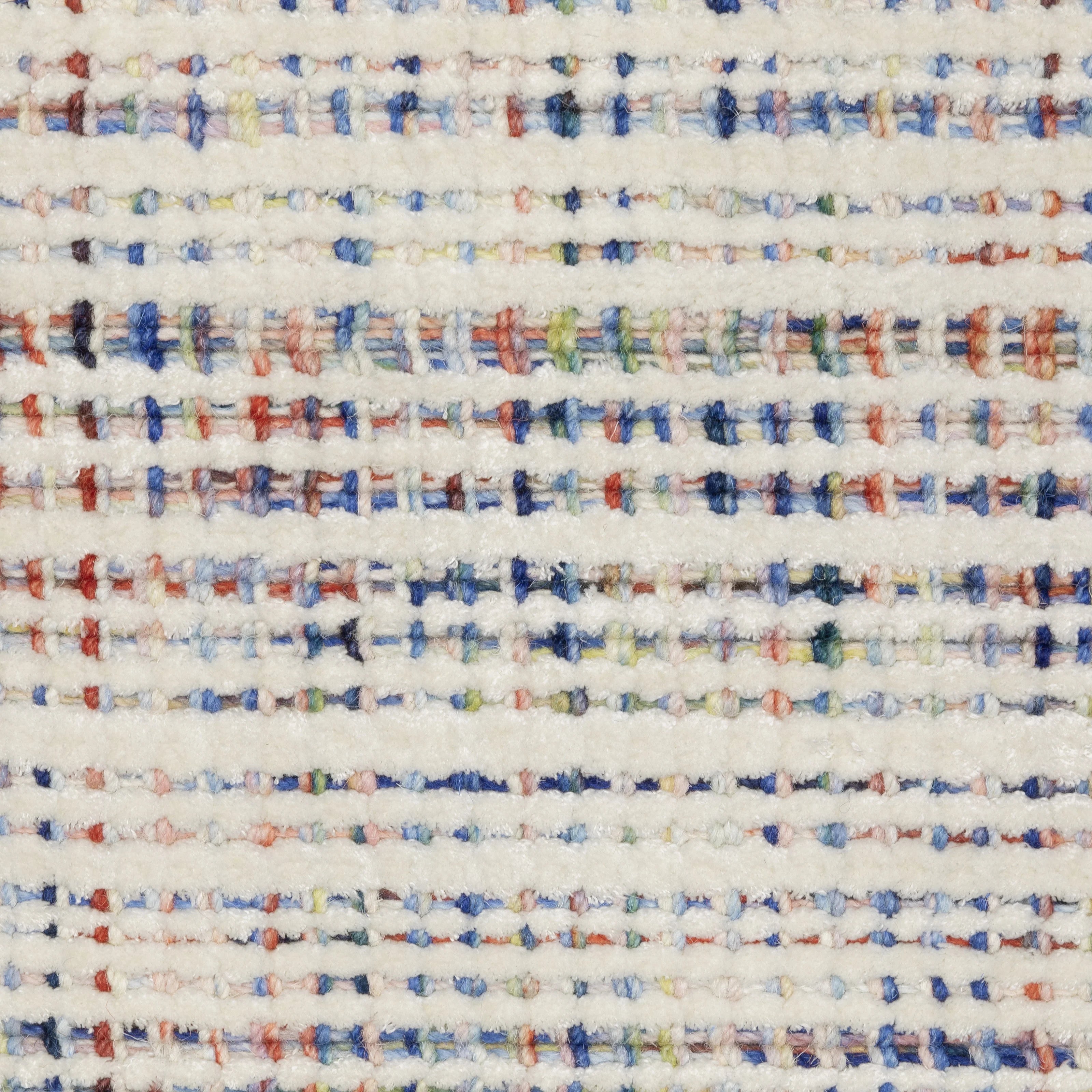 Hugo Striped Viscose Blend Modern Rug