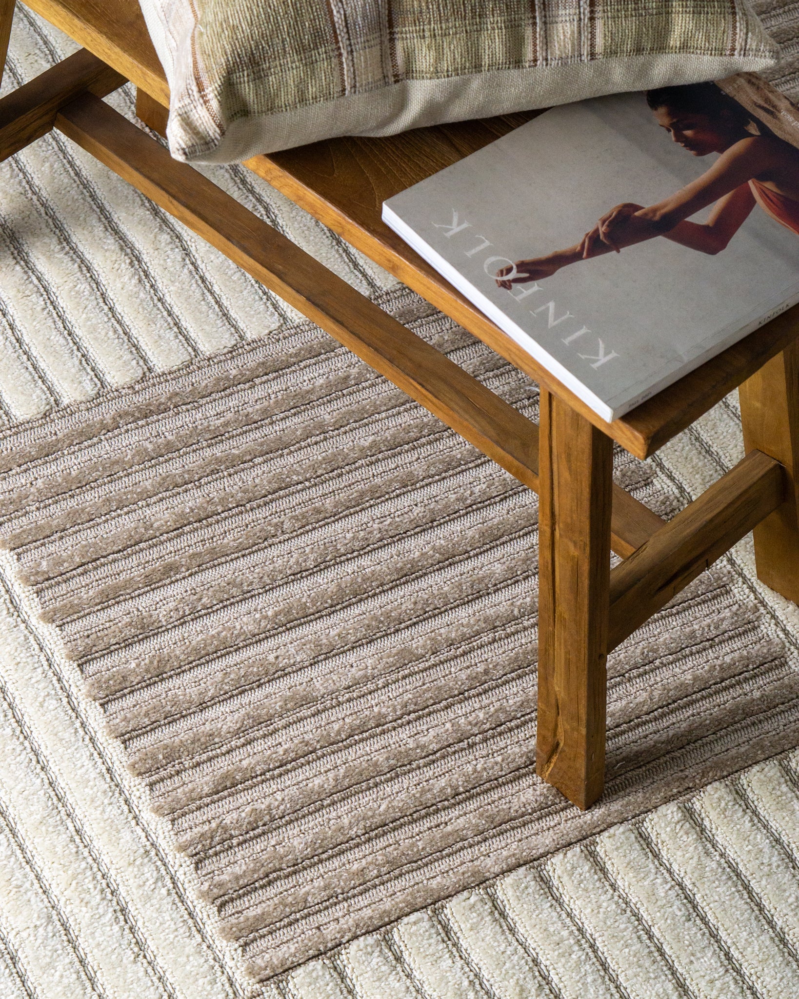 Kiara Checkered Textured Rug