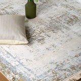 Lennox Abstract Border Fringe Rug