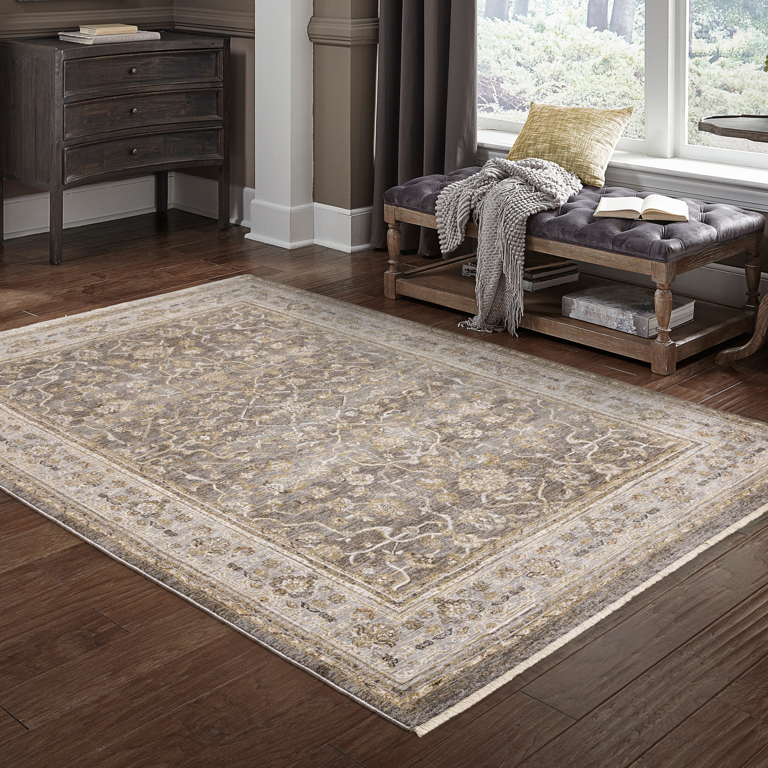 Maharaja Rustic Bordered Rug