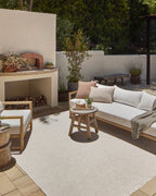 Montclair Basket Weave Neutral Indoor Outdoor Rug