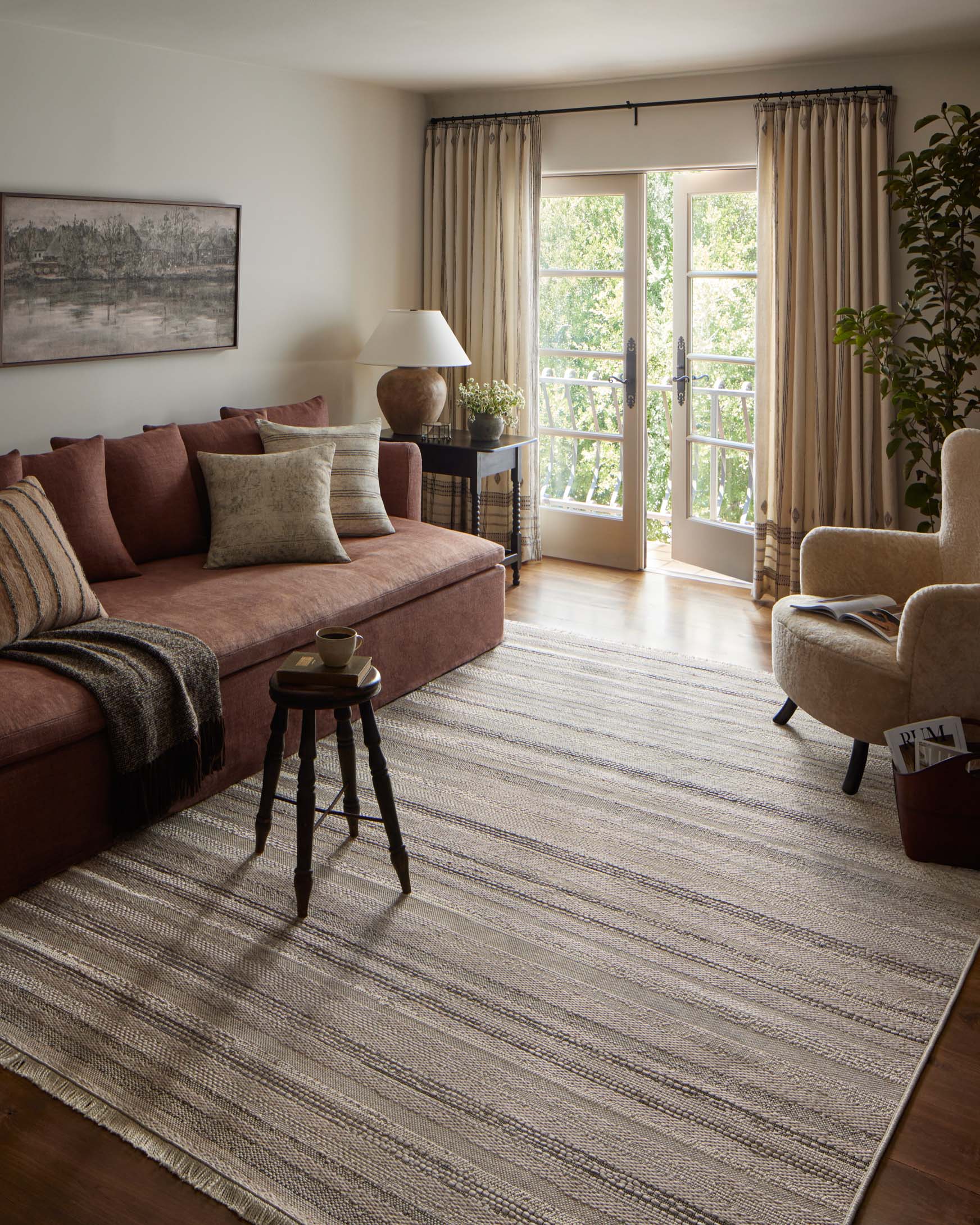 Montclair Line Neutral Weave Indoor Outdoor Rug
