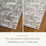 Nebula Grid Abstract Rug