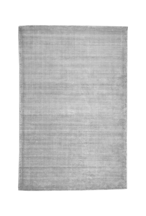 Soft gray wool area rug with subtle texture and natural weave pattern