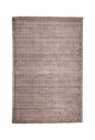 Soft taupe velvet rug with subtle texture and minimalist design