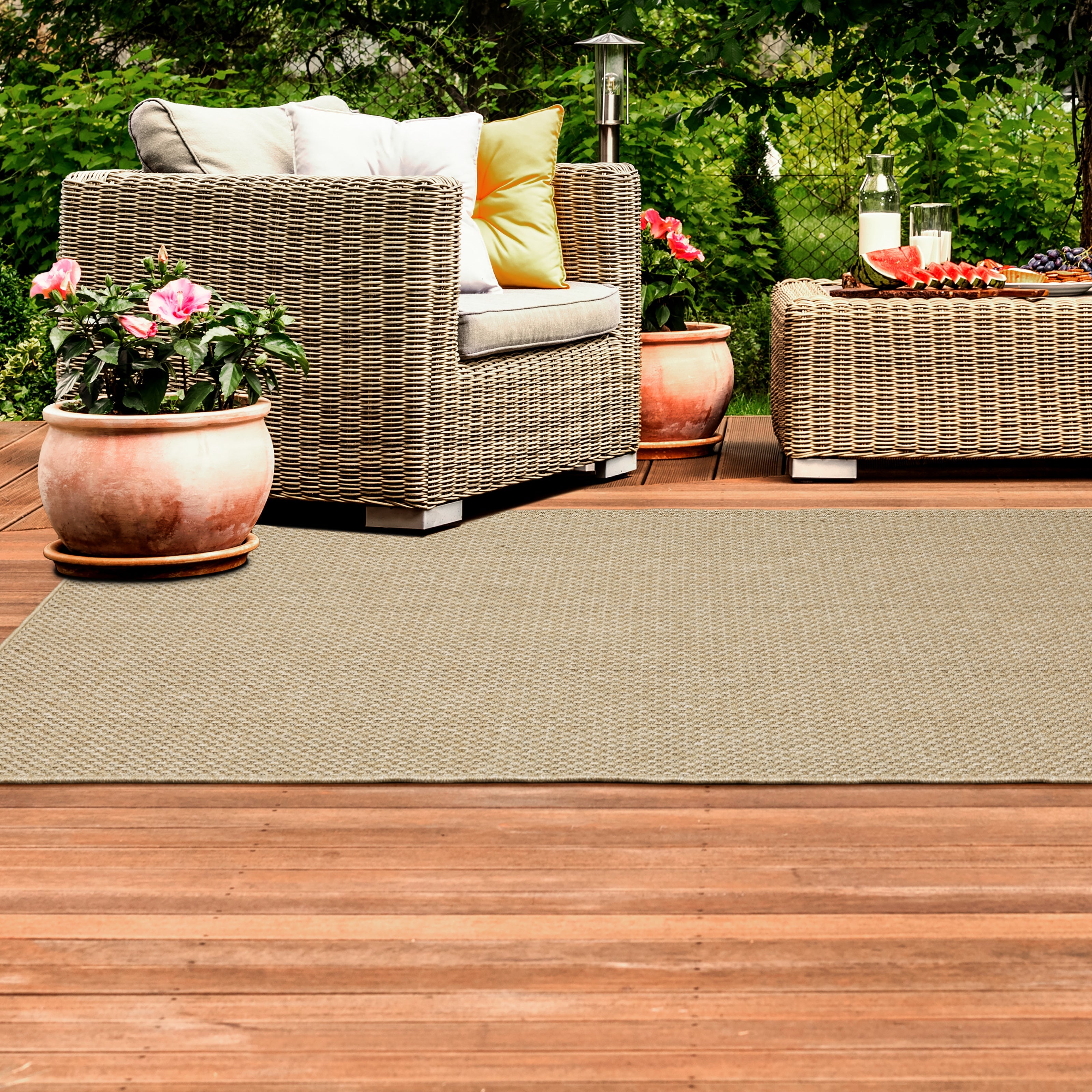 Rocca Basket Weave Sisal Indoor-Outdoor Rug