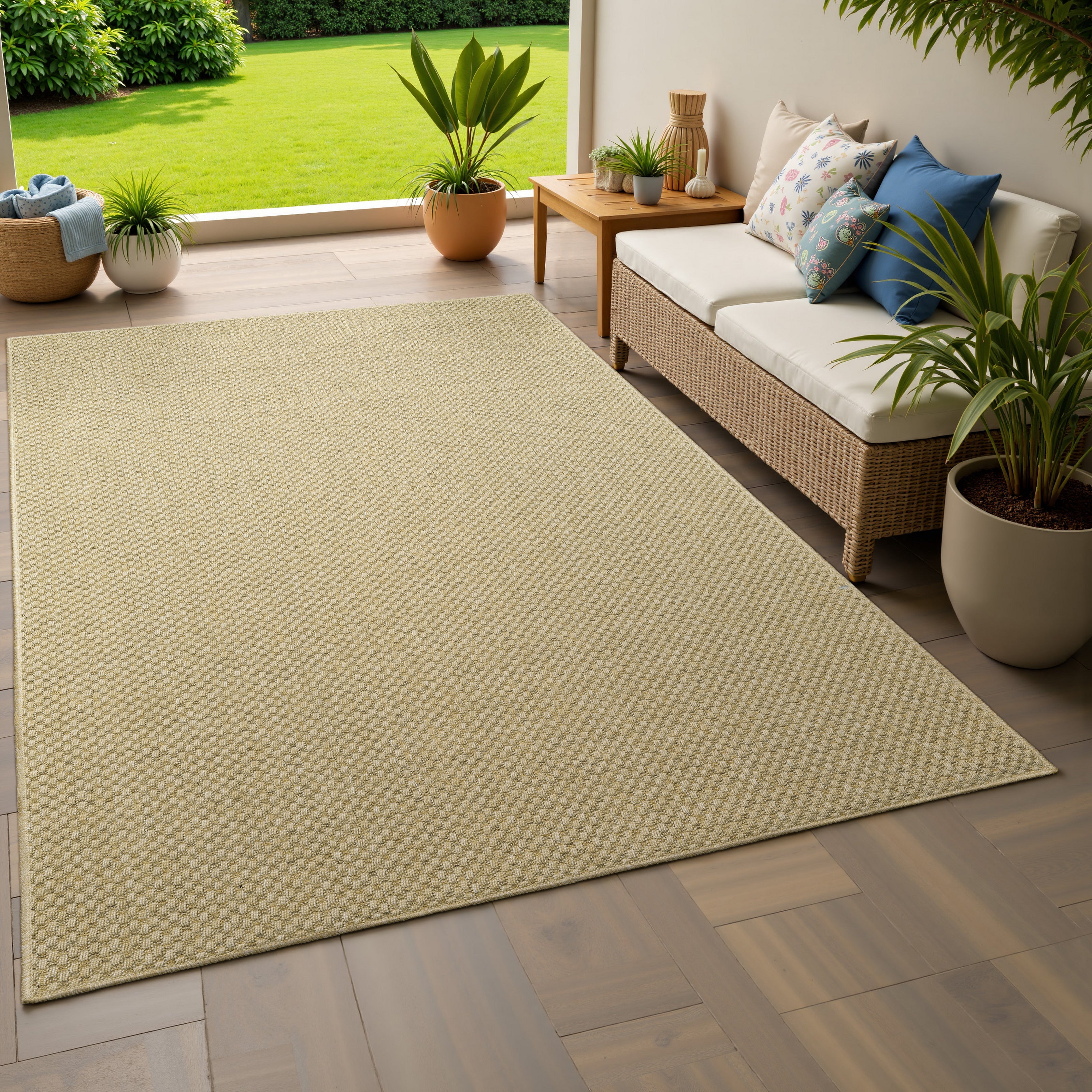 Rocca Basket Weave Sisal Indoor-Outdoor Rug