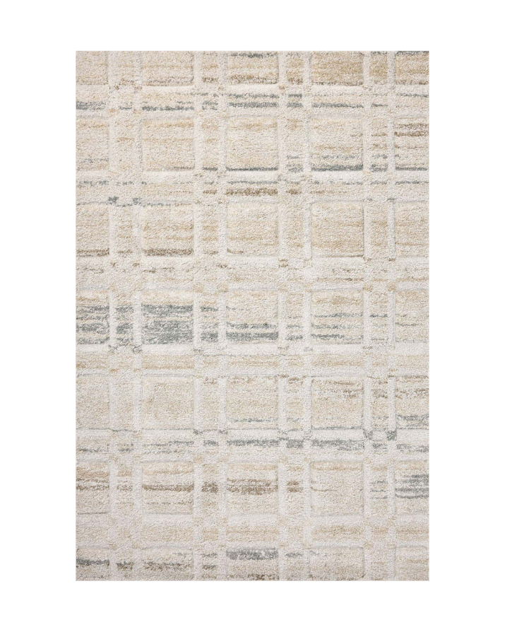 Sterling Geometric Abstract Rug