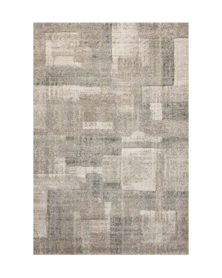Sterling Patchwork Abstract Rug