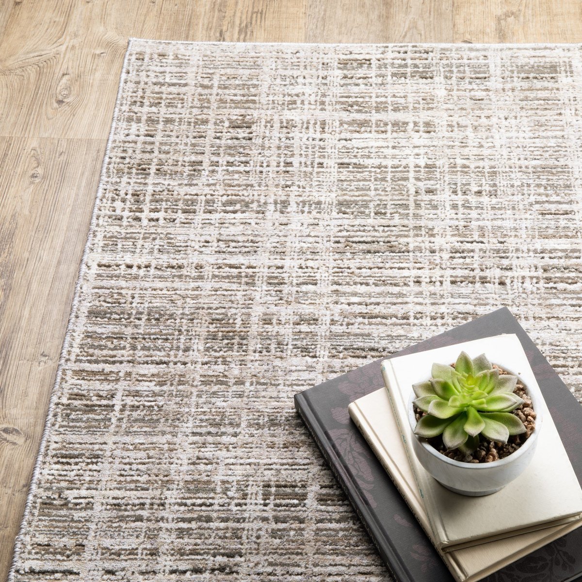 Nebula Subtle Lined Abstract Rug