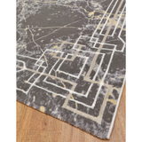 Axel Bordered Marble Modern Rug