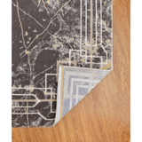 Axel Bordered Marble Modern Rug
