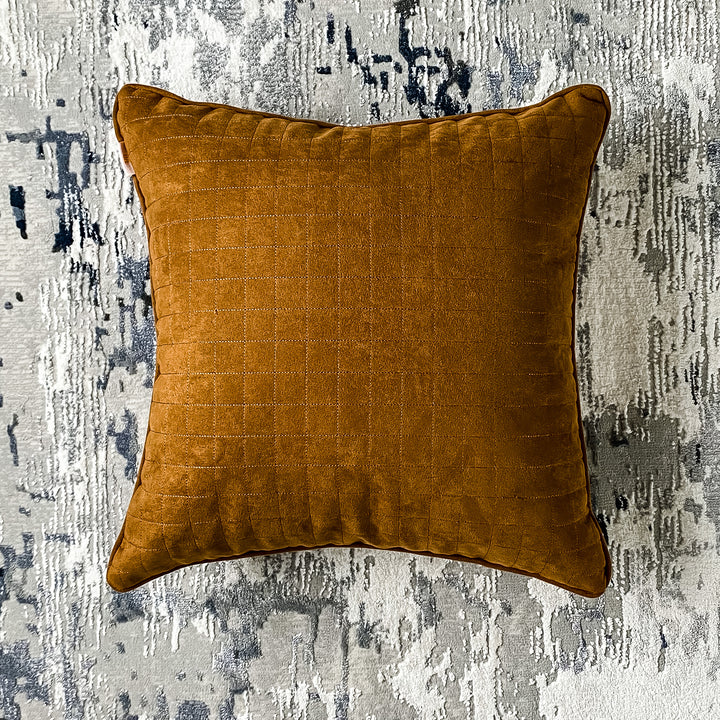 Suede Stitch Pipping Cushion Cover